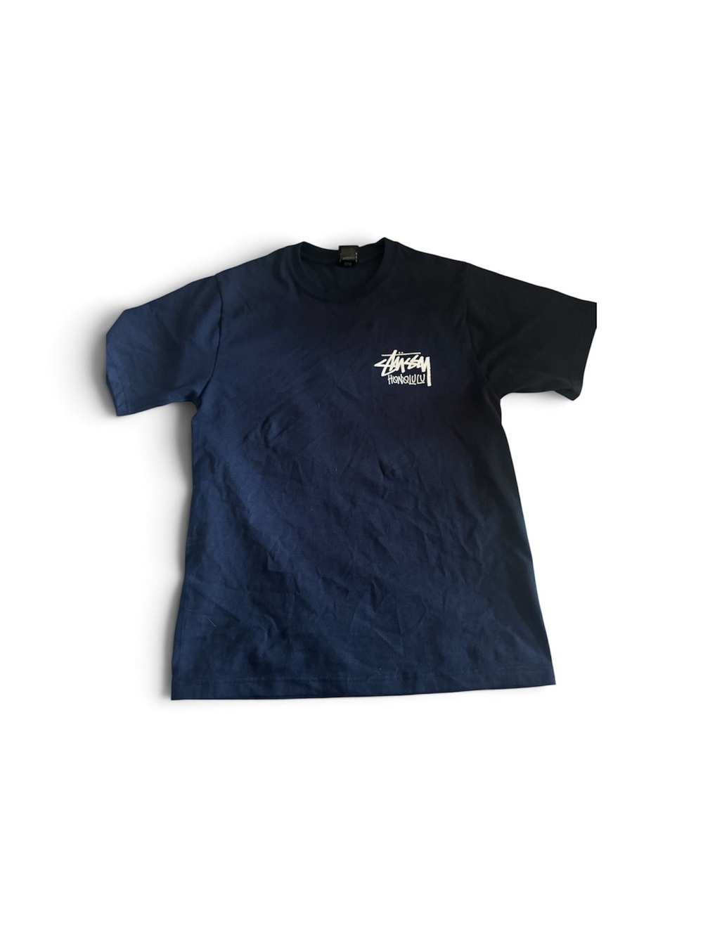 Honolulu Logo Short Sleeve T-Shirt in Blue Navy